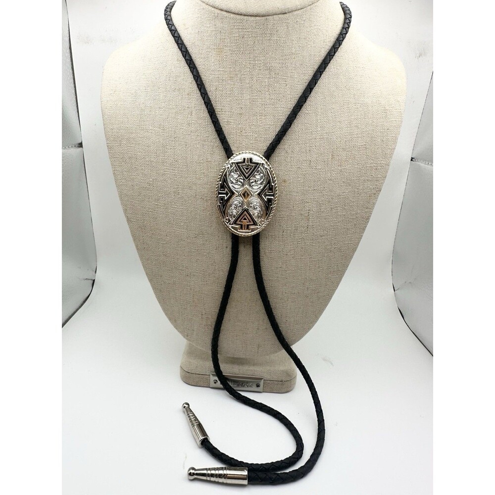 Vintage Solid Brass Bolo Tie Southwestern